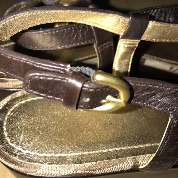 Coach Sling Back Wedges - Picture 6 of 7